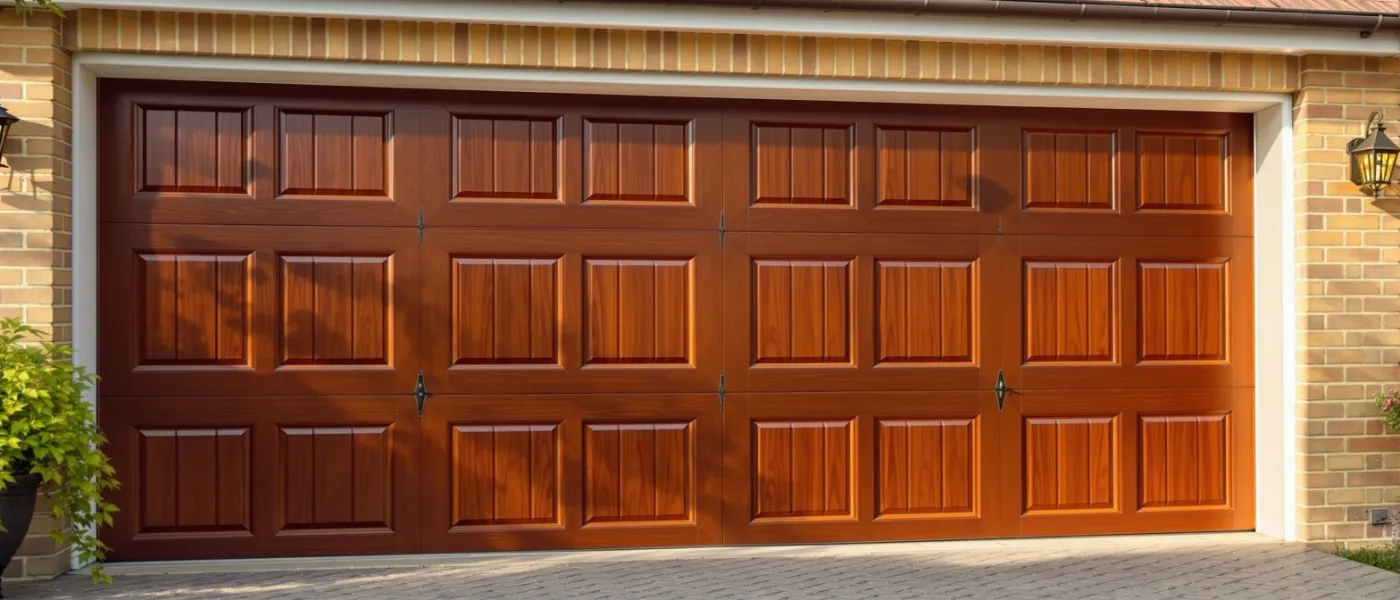 Professional garage door spring and mechanism repair in a London suburban residential driveway
